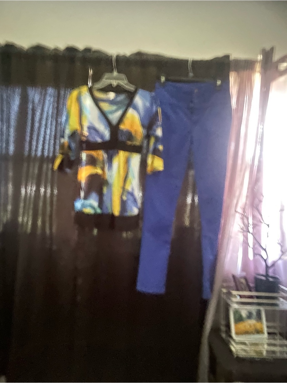 Straight-Leg Women’s Pants in Royal Blue